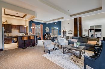 Clubhouse Lounge and Kitchen Area